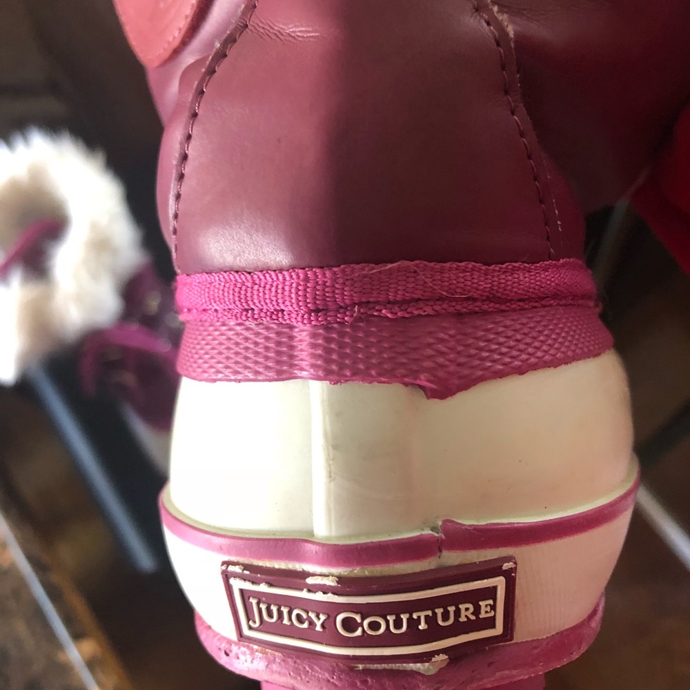 Juicy couture Girls pink faux fur winter boots insulated 4 - Picture 3 of 8